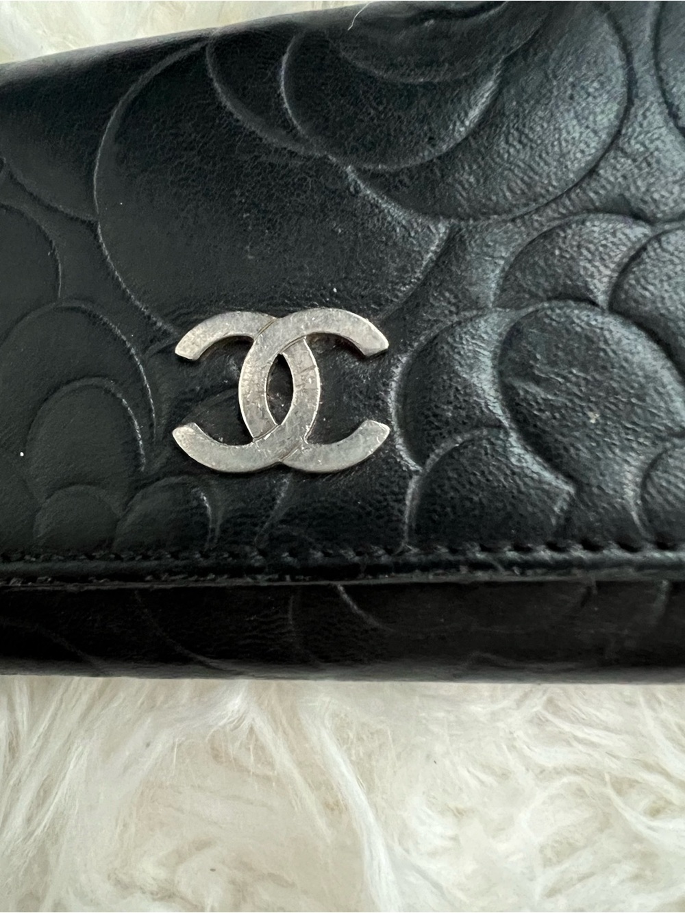 Chanel Lambskin Camellia Embossed 
6 Key Holder - Picture 2 of 8